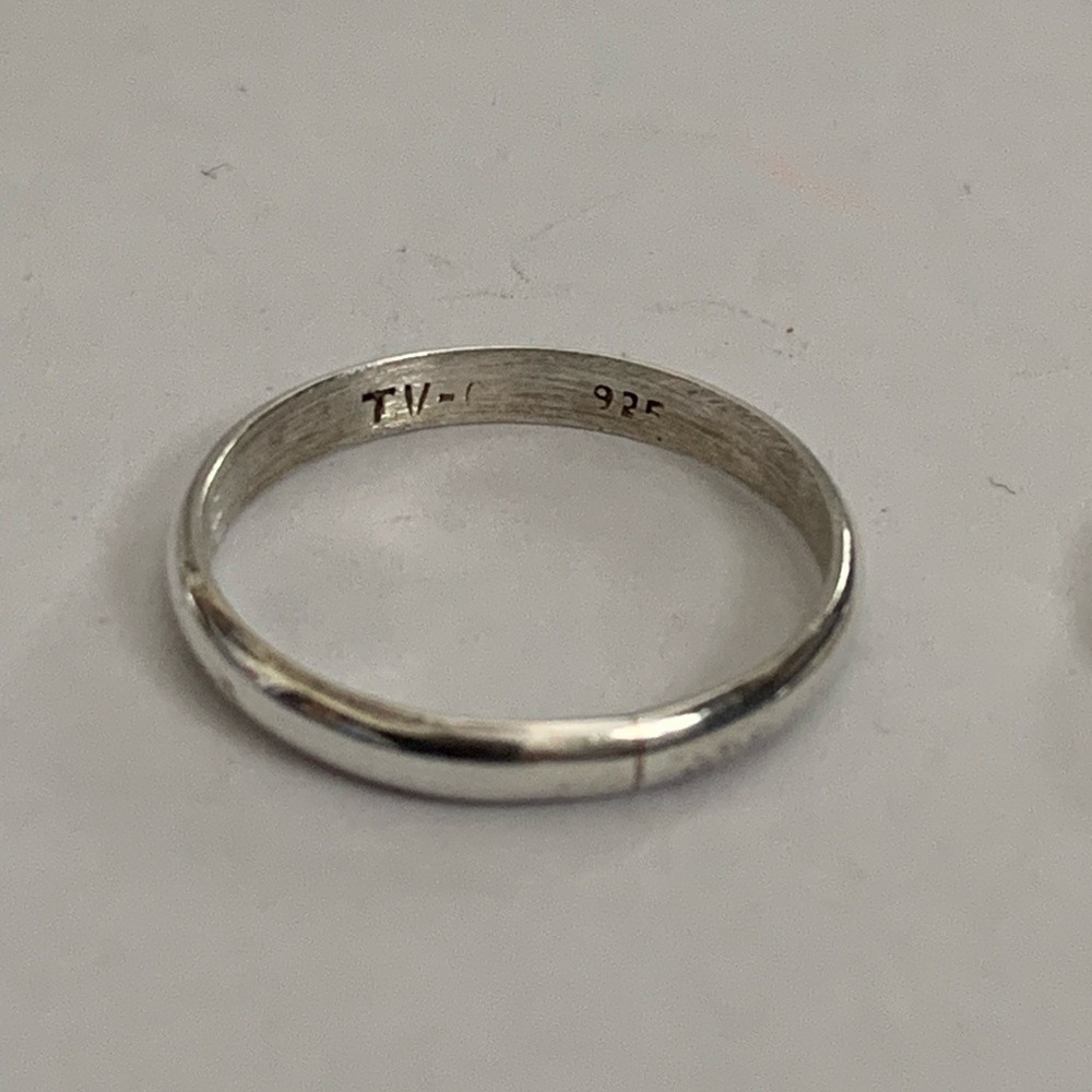 New vintage Silver Band 925 Ring